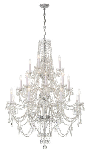 Crystorama - 1157-CH-CL-MWP - 20 Light Chandelier - Traditional Crystal - Polished Chrome