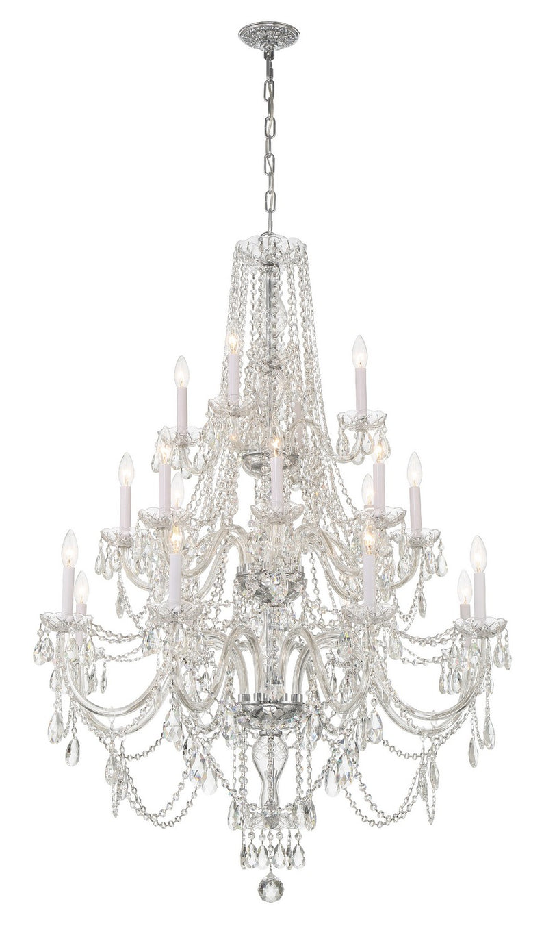 Crystorama - 1157-CH-CL-MWP - 20 Light Chandelier - Traditional Crystal - Polished Chrome