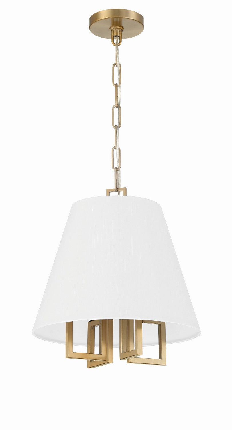 Crystorama - 2254-VG - Four Light Mini Chandelier - Westwood - Vibrant Gold