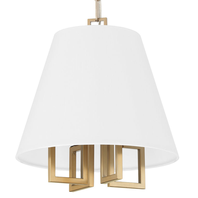 Crystorama - 2254-VG - Four Light Mini Chandelier - Westwood - Vibrant Gold