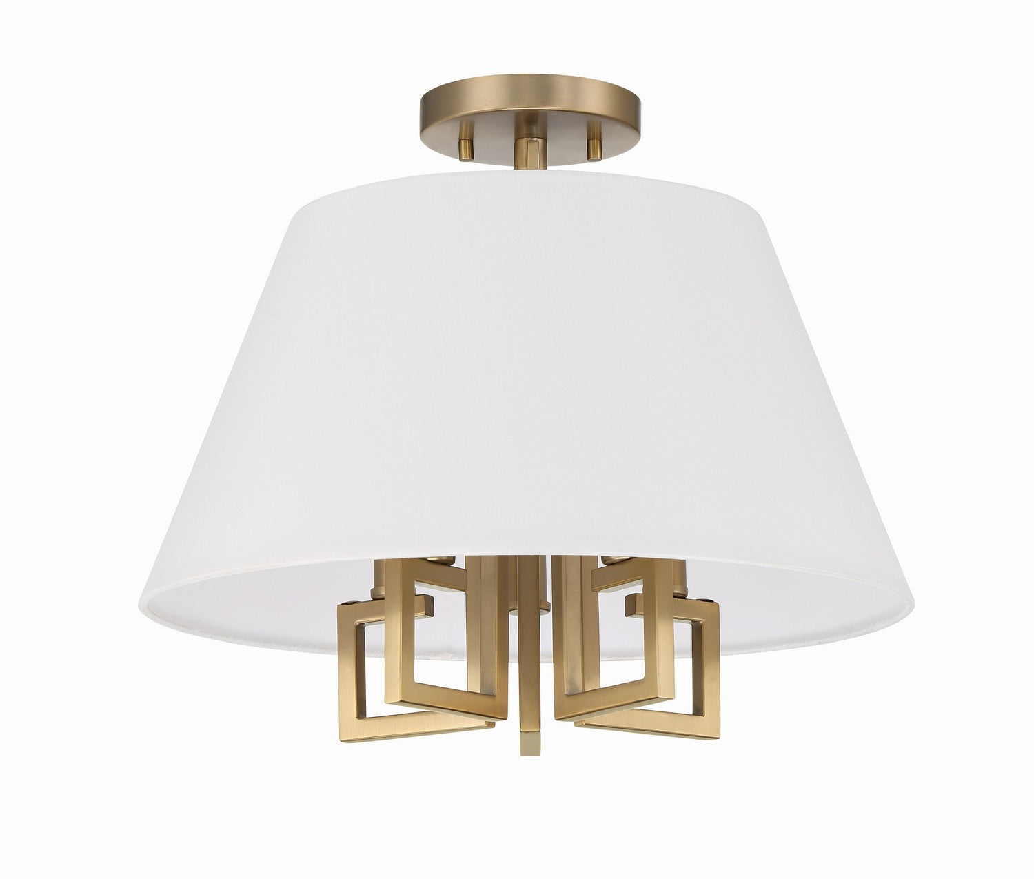 Crystorama - 2255-VG_CEILING - Five Light Semi Flush Mount - Westwood - Vibrant Gold