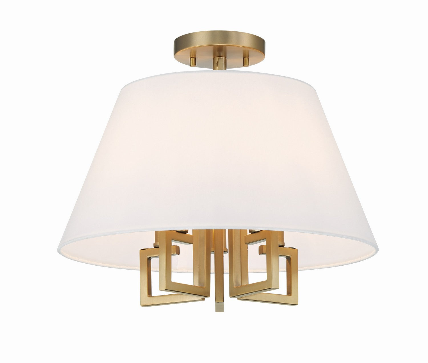 Crystorama - 2255-VG_CEILING - Five Light Semi Flush Mount - Westwood - Vibrant Gold