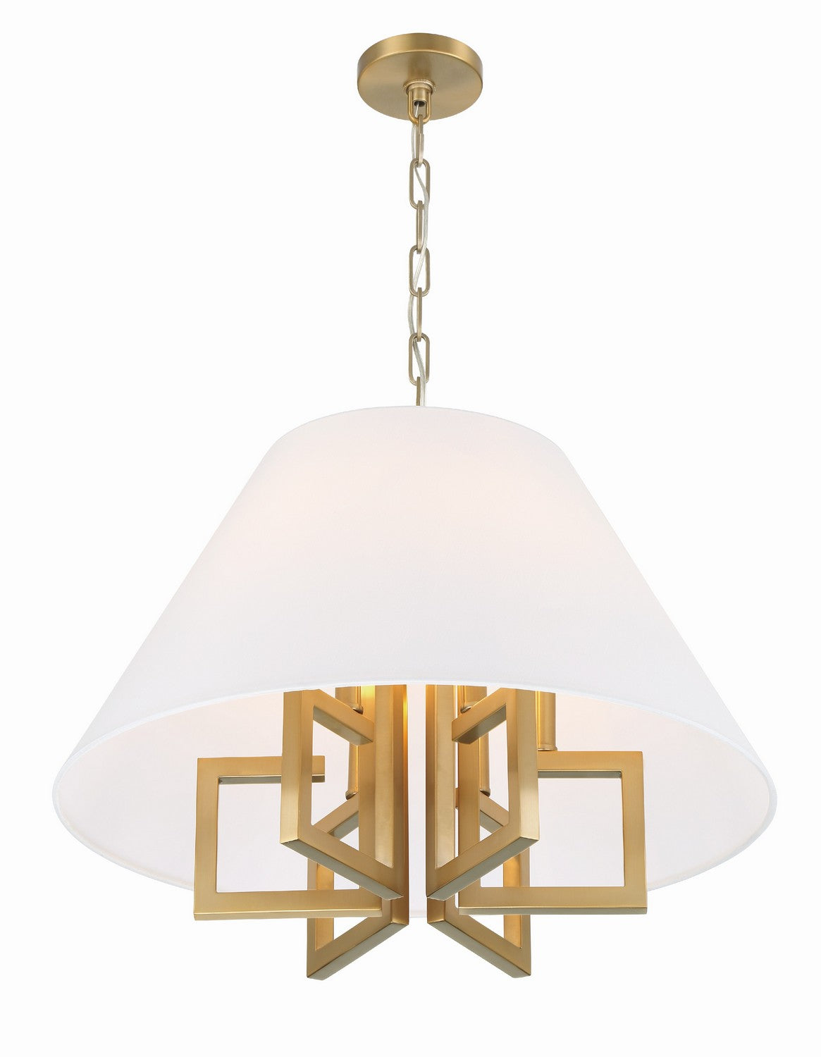 Crystorama - 2256-VG - Six Light Chandelier - Westwood - Vibrant Gold