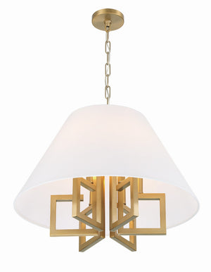 Crystorama - 2256-VG - Six Light Chandelier - Westwood - Vibrant Gold