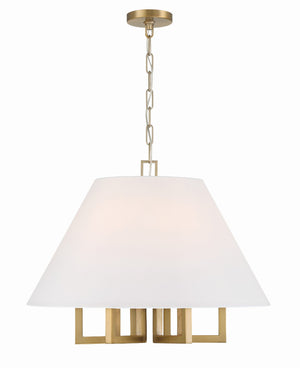 Crystorama - 2256-VG - Six Light Chandelier - Westwood - Vibrant Gold