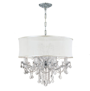 Crystorama - 4489-CH-SMW-CL-S - 12 Light Chandelier - Brentwood - Polished Chrome