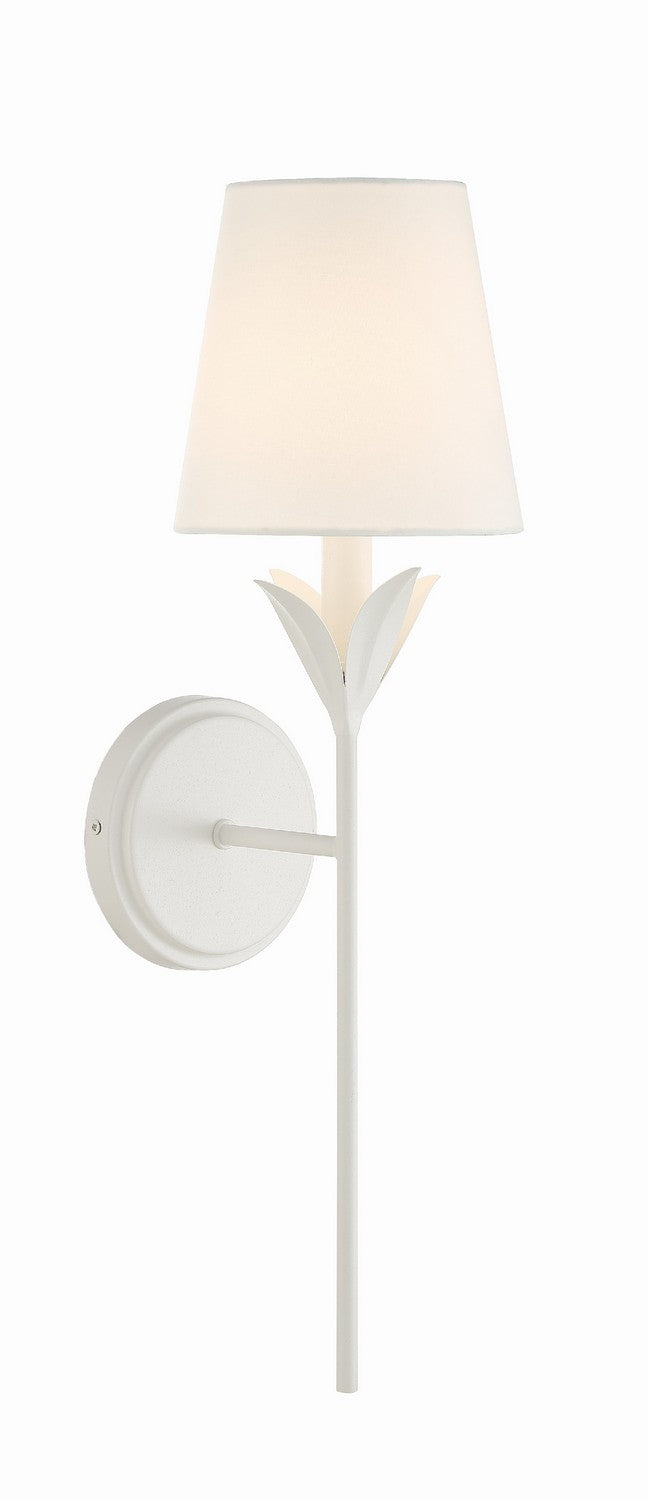 Crystorama - 531-MT - One Light Wall Sconce - Broche - Matte White