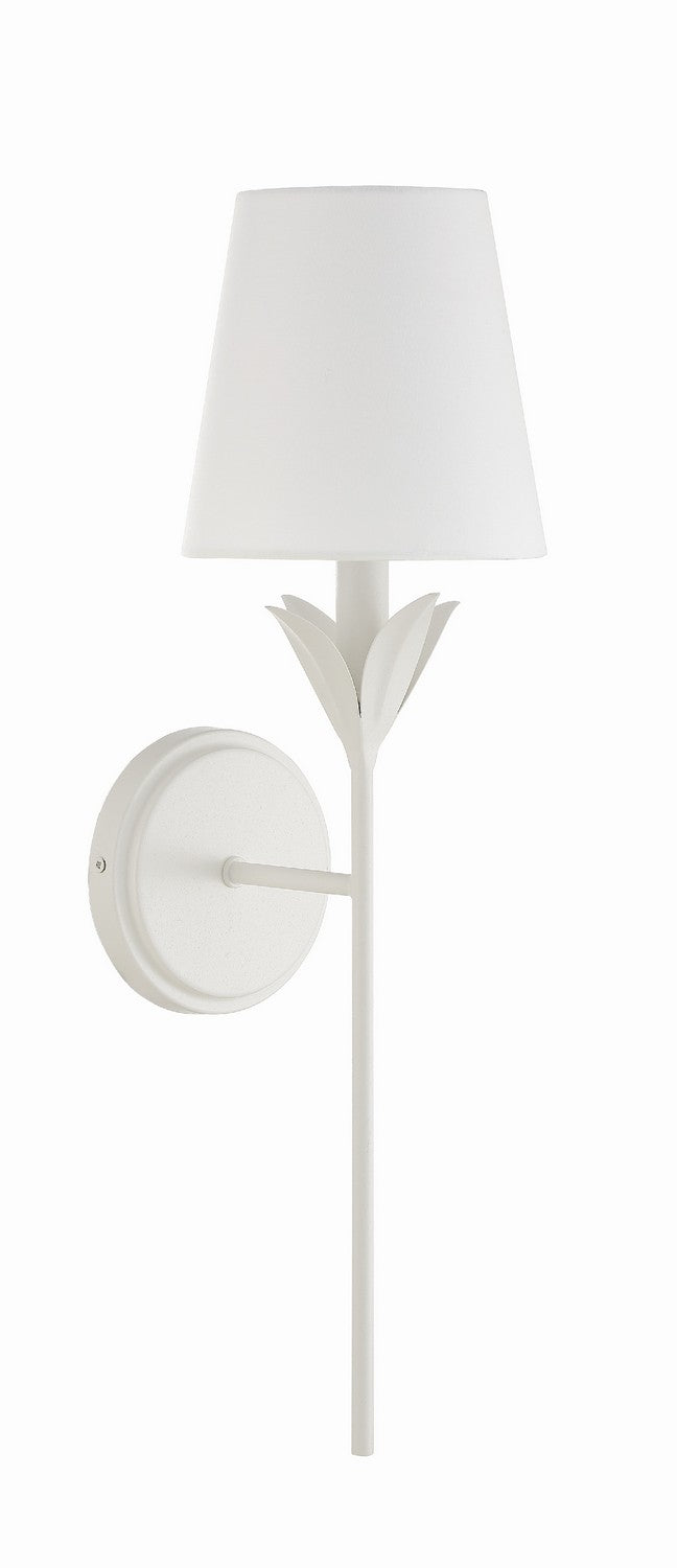 Crystorama - 531-MT - One Light Wall Sconce - Broche - Matte White