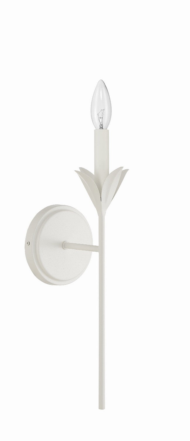 Crystorama - 531-MT - One Light Wall Sconce - Broche - Matte White