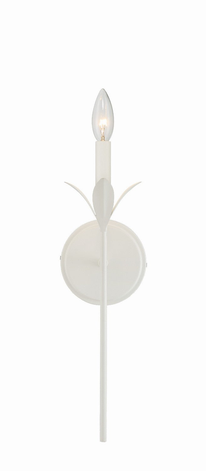 Crystorama - 531-MT - One Light Wall Sconce - Broche - Matte White