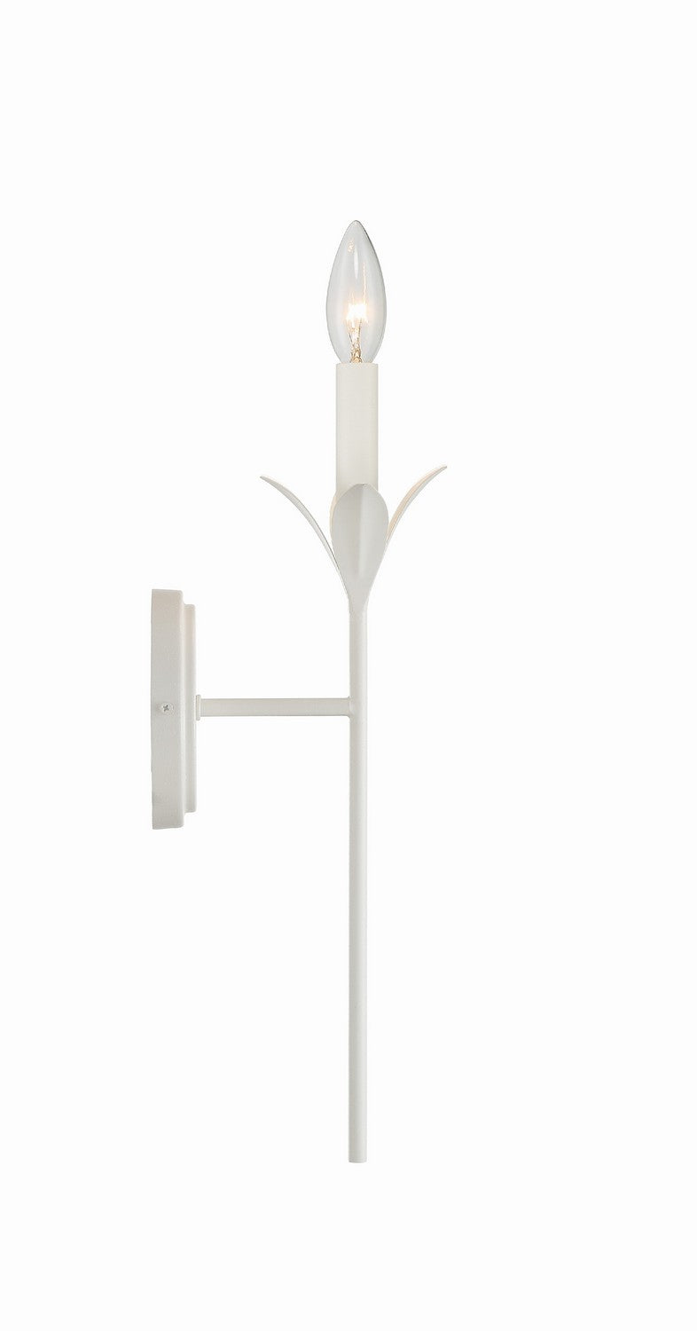 Crystorama - 531-MT - One Light Wall Sconce - Broche - Matte White