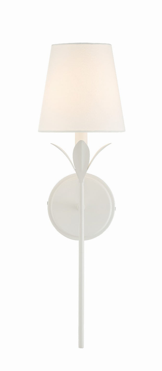 Crystorama - 531-MT - One Light Wall Sconce - Broche - Matte White
