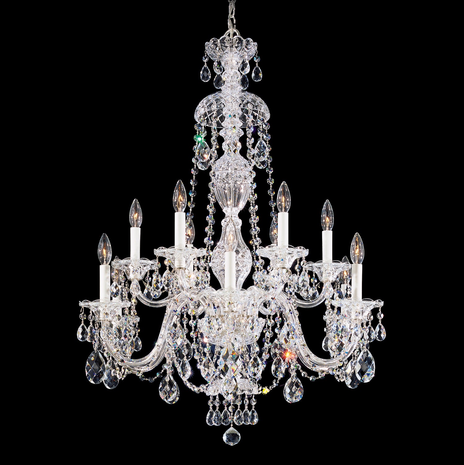 Schonbek - 2997-40S - 12 Light Chandelier - Sterling - Silver