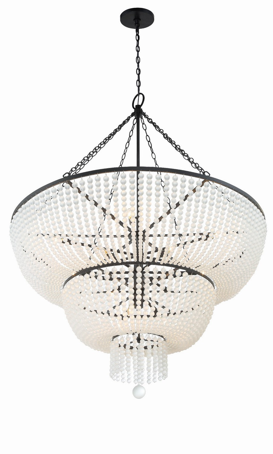 Crystorama - 614-MK - 15 Light Chandelier - Rylee - Matte Black