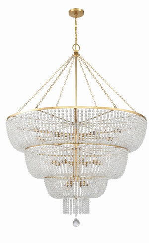 Crystorama - 618-GA - 24 Light Chandelier - Rylee - Antique Gold