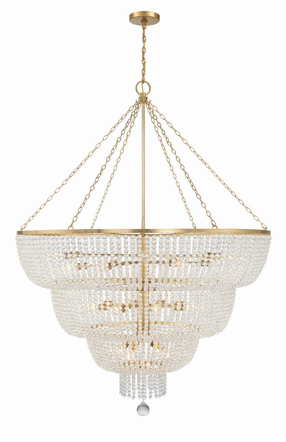 Crystorama - 618-GA - 24 Light Chandelier - Rylee - Antique Gold