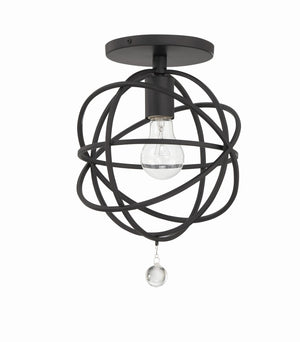 Crystorama - 9220-BK_CEILING - One Light Semi Flush Mount - Solaris - Black