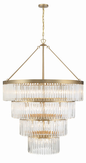 Crystorama - EMO-5409-MG - 22 Light Chandelier - Emory - Modern Gold