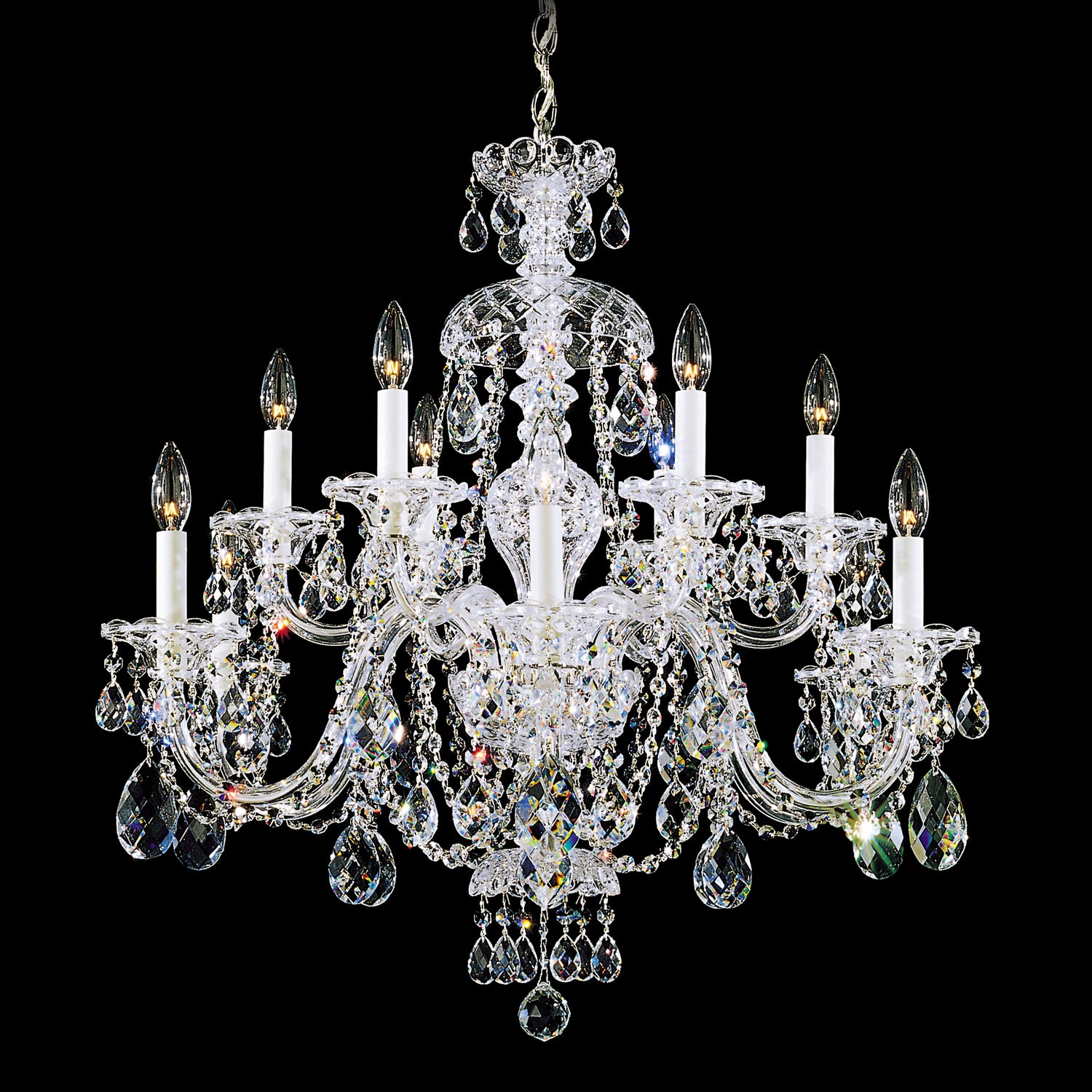 Schonbek - 3601-40S - 12 Light Chandelier - Sterling - Silver