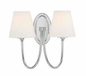 Crystorama - JUN-10322-PN - Two Light Wall Sconce - Juno - Polished Nickel