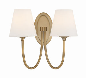 Crystorama - JUN-10322-VG - Two Light Wall Sconce - Juno - Vibrant Gold