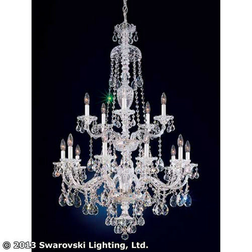 Schonbek - 3608-40S - 15 Light Chandelier - Sterling - Silver