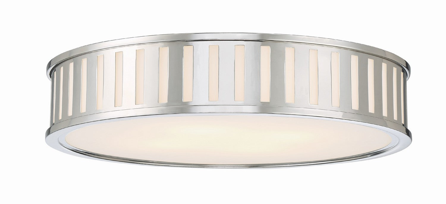 Crystorama - KEN-8305-PN - Four Light Flush Mount - Kendal - Polished Nickel