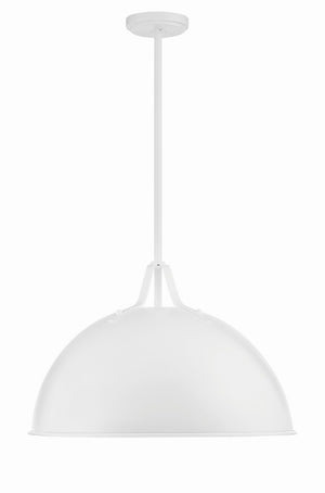 Crystorama - SOT-18015-WH - One Light Pendant - Soto - White