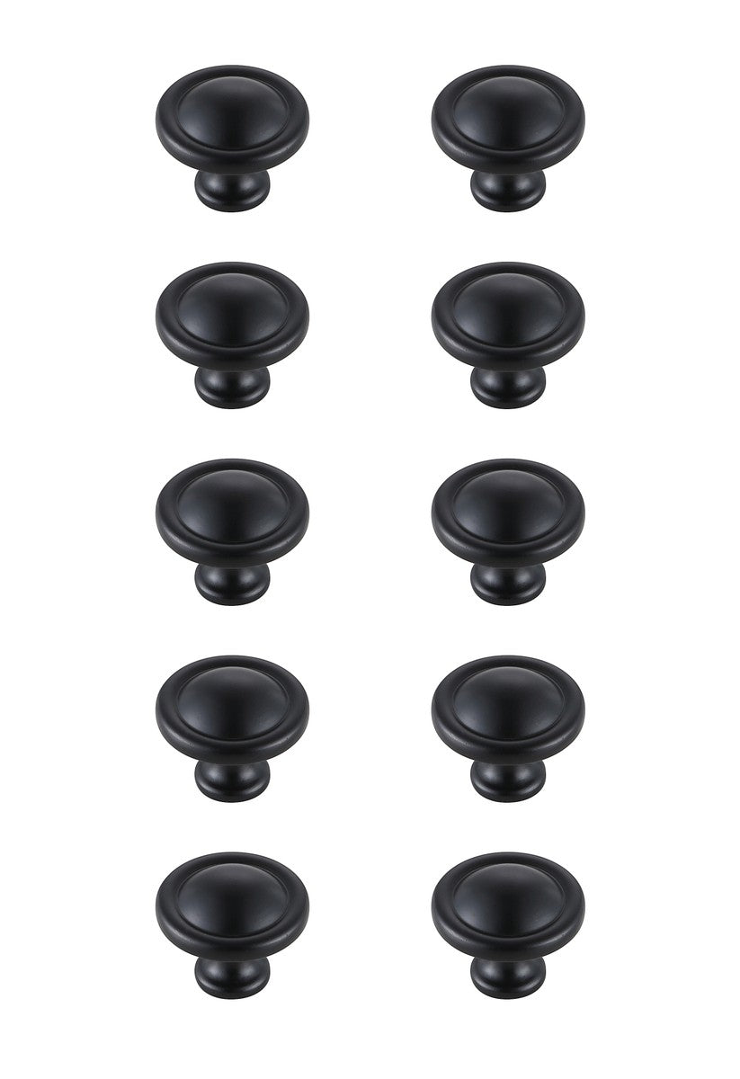 Elegant Lighting - KB2007-MB-10PK - Knob Multipack (Set of 10) - Garlande - Matte Black