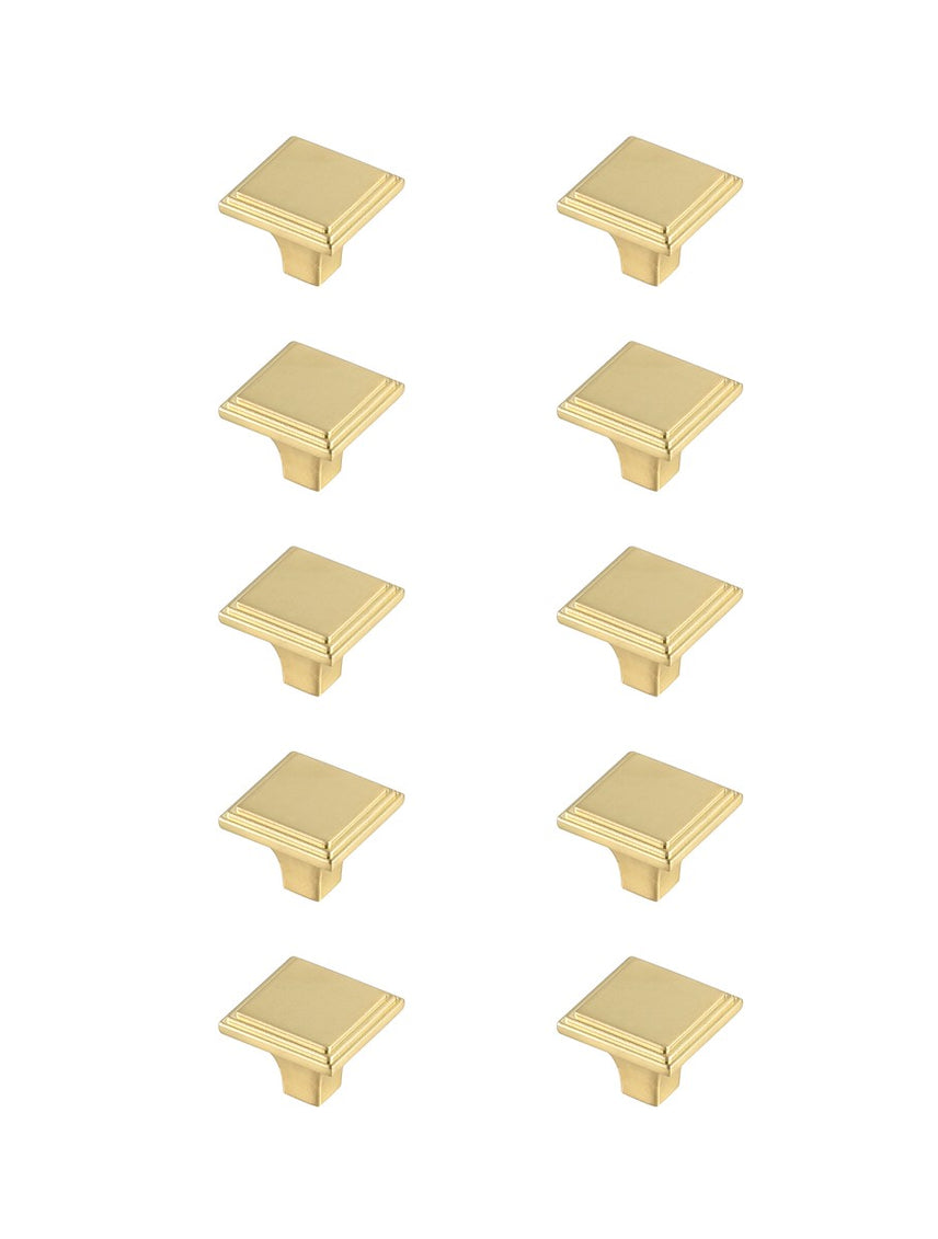 Elegant Lighting - KB2012-GD-10PK - Knob Multipack (Set of 10) - Wilow - Brushed Gold