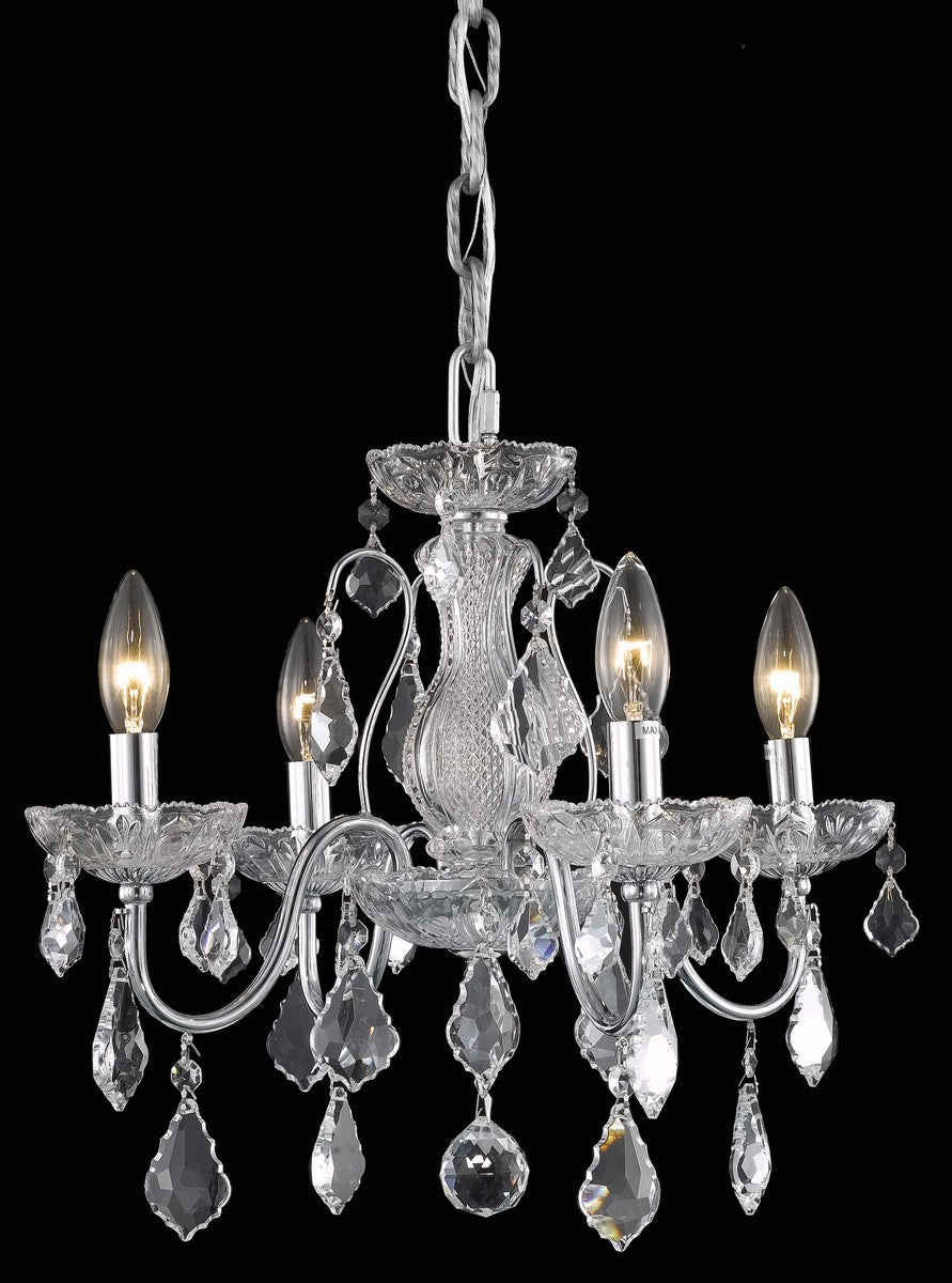 Elegant Lighting - LD2015D17C - Four Light Pendant - Calista - Chrome