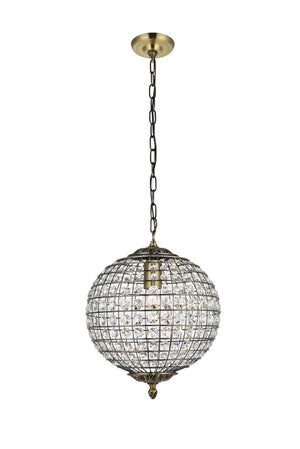 Elegant Lighting - LD5025 - One Light Pendant - Earlene - Antique Bronze