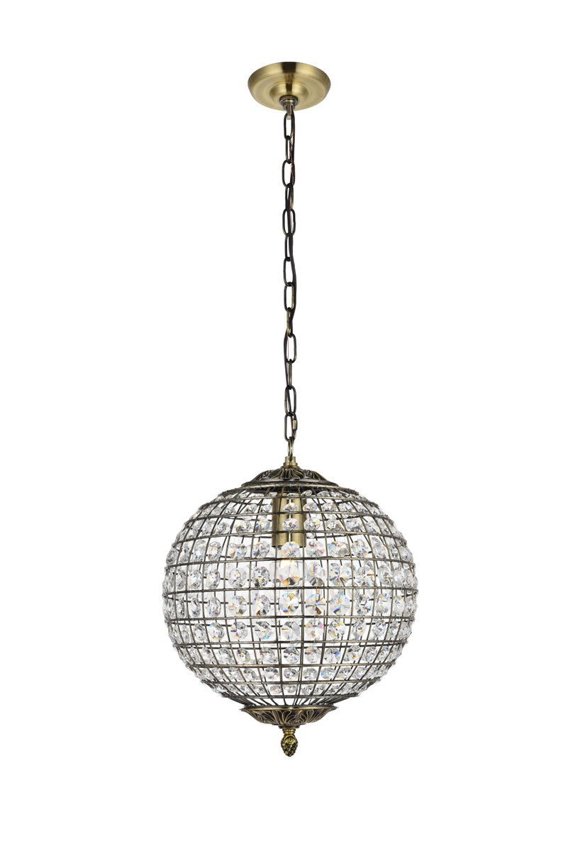 Elegant Lighting - LD5025 - One Light Pendant - Earlene - Antique Bronze
