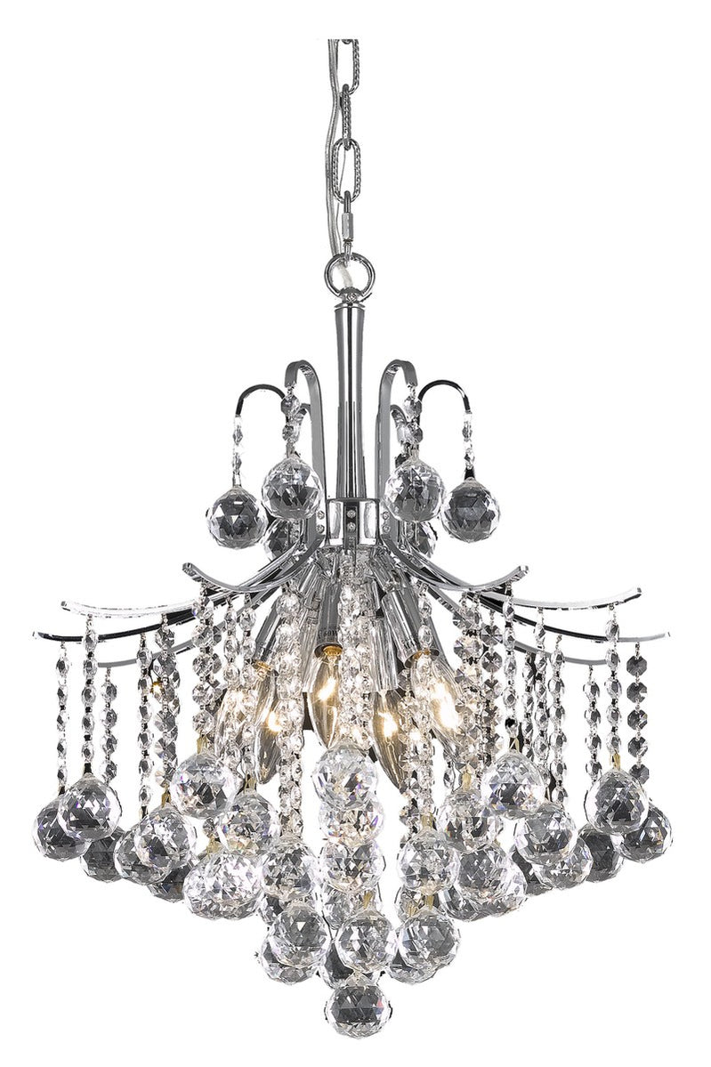 Elegant Lighting - LD8200D17C - Six Light Pendant - Amelia - Chrome