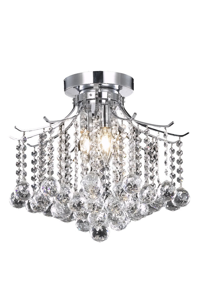 Elegant Lighting - LD8200F17C - Three Light Flush Mount - Amelia - Chrome