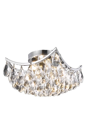 Elegant Lighting - LD9800F10C(872) - Four Light Flush Mount - Clara - Chrome