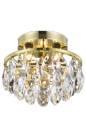 Elegant Lighting - LD9805F10G(872) - Three Light Flush Mount - Clara - Gold