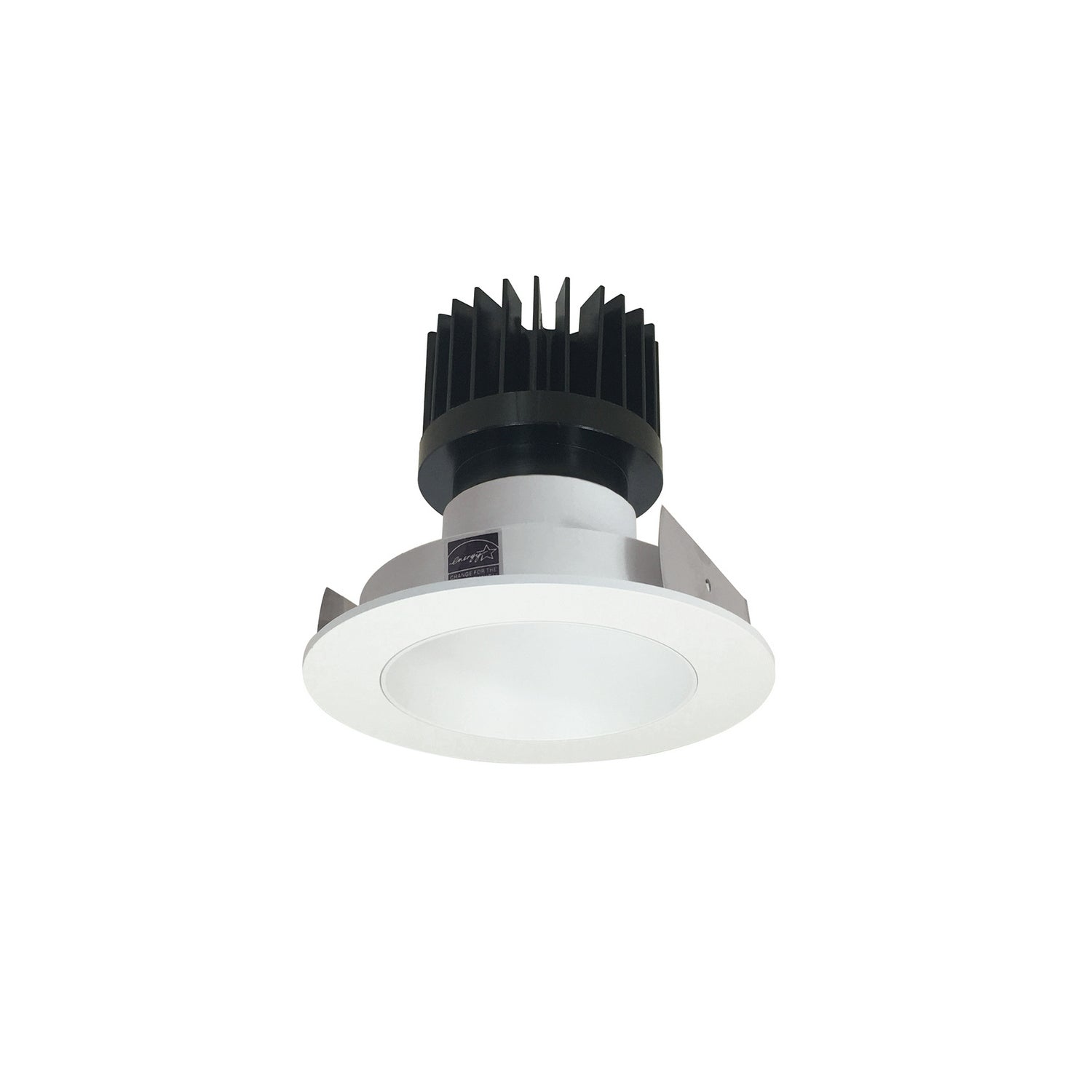 Nora Lighting - NIO-4RNDC27XMPW/HL - Reflector Non-Adjustable Trim - Rec Iolite - Matte Powder White Reflector / Matte Powder White Flange