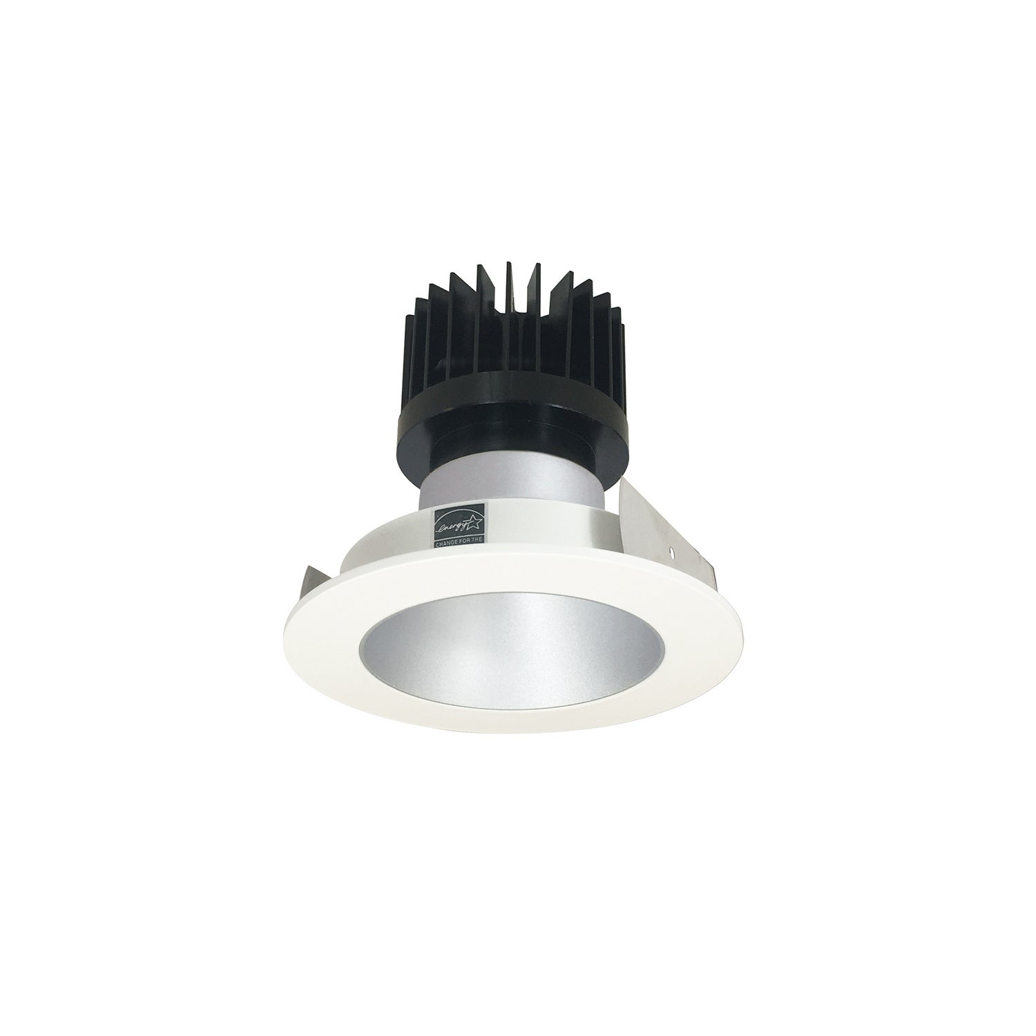 Nora Lighting - NIO-4RNDC30XHW/HL - Reflector Non-Adjustable Trim - Rec Iolite - Haze Reflector / White Flange