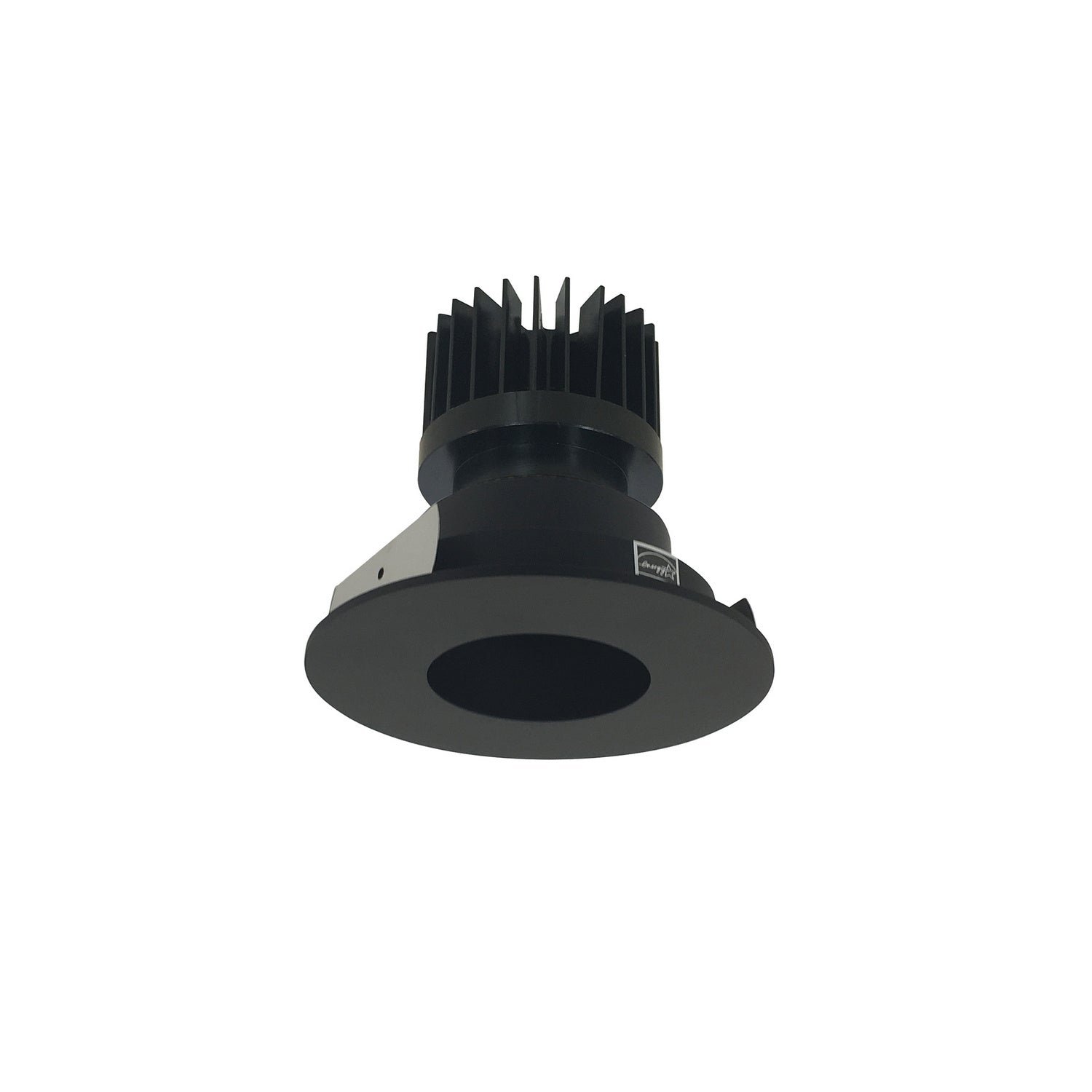 Nora Lighting - NIO-4RPH27XBB/HL - Pinhole Non-Adjustable Trim - Rec Iolite - Black Pinhole / Black Flange