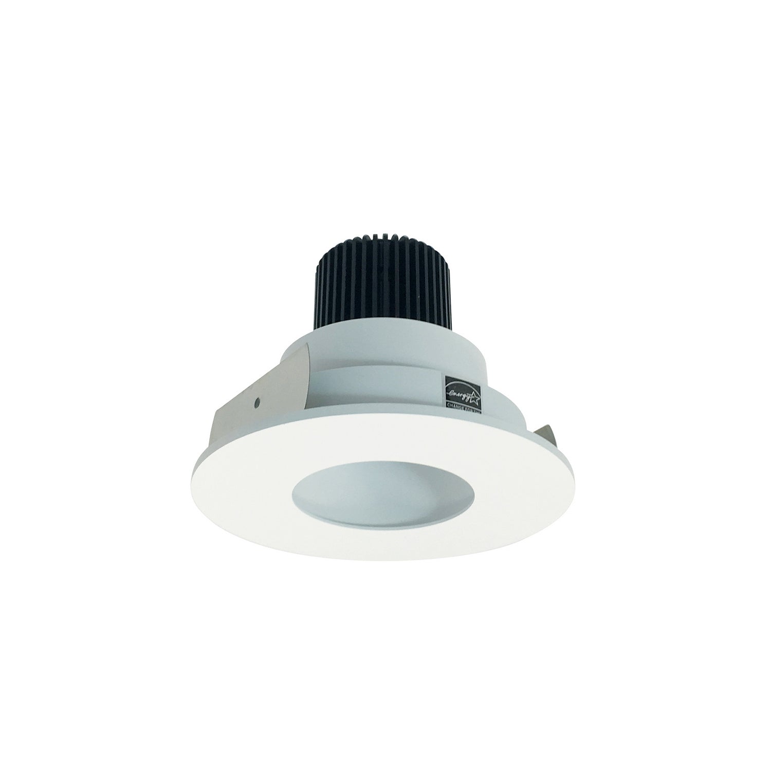 Nora Lighting - NIO-4RPH27XMPW/10 - 4" Round Pinhole, - Rec Iolite - Matte Powder White Pinhole / Matte Powder White Flange