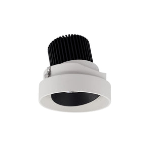 Nora Lighting - NIO-4RTLA27QBW - LED Trimless Adjustable - Rec Iolite - Black Adjustable / White Reflector