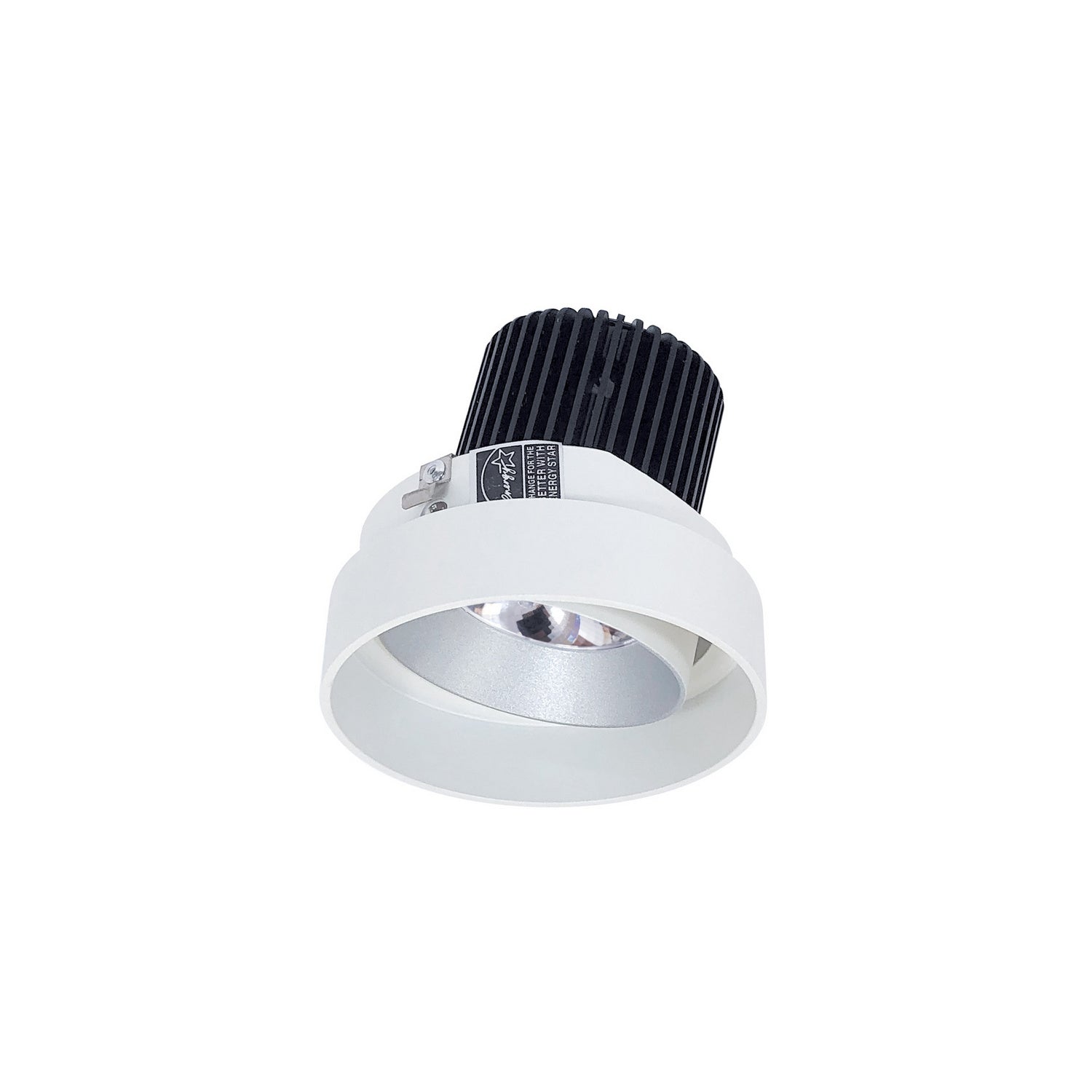 Nora Lighting - NIO-4RTLA27QHZMPW - LED Trimless Adjustable - Rec Iolite - Haze Adjustable / Matte Powder White Reflector