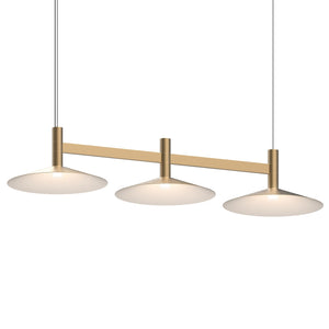 Sonneman - 1783.14-CON - LED Linear Pendant - Systema Staccato - Brass Finish