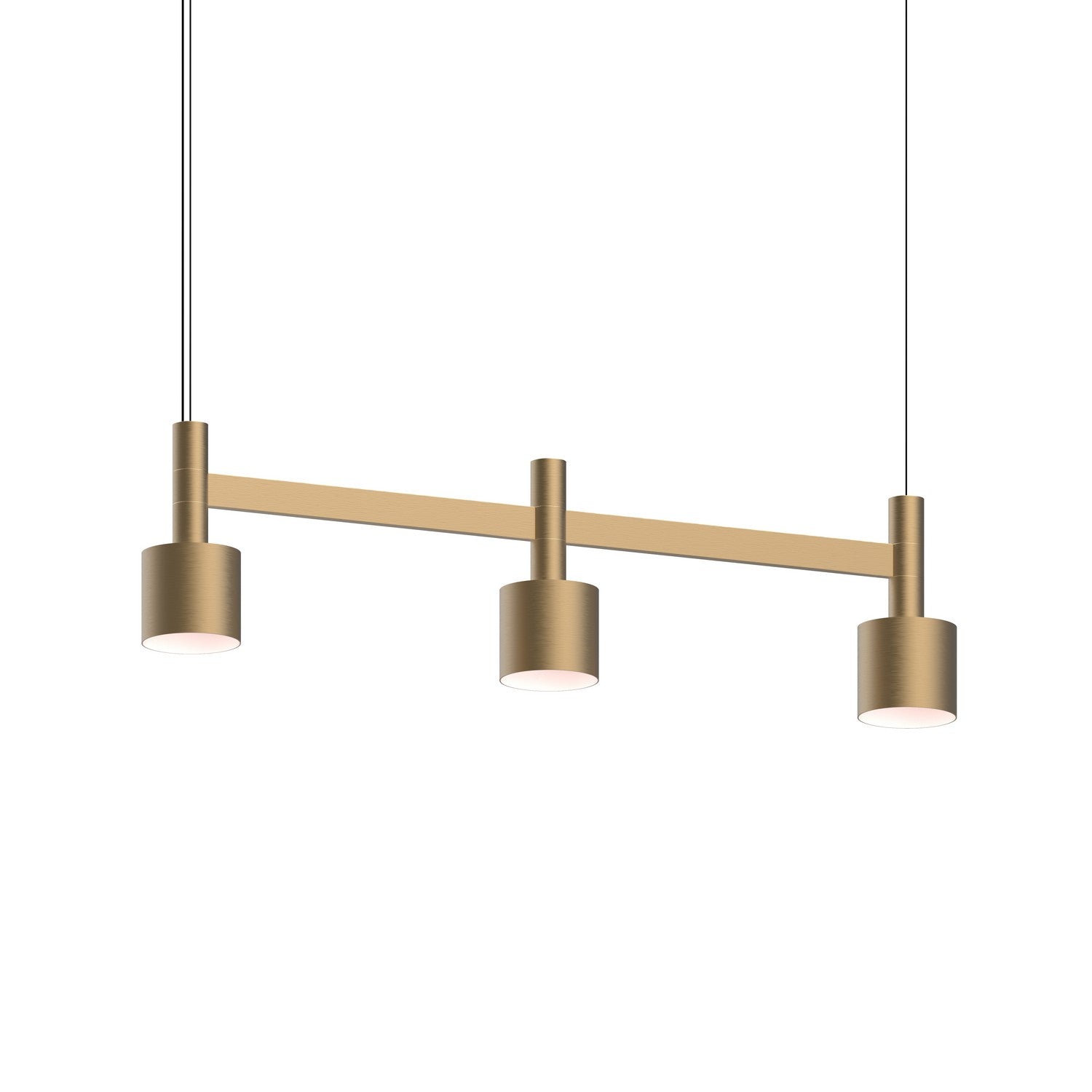 Sonneman - 1783.14-CYL - LED Linear Pendant - Systema Staccato - Brass Finish