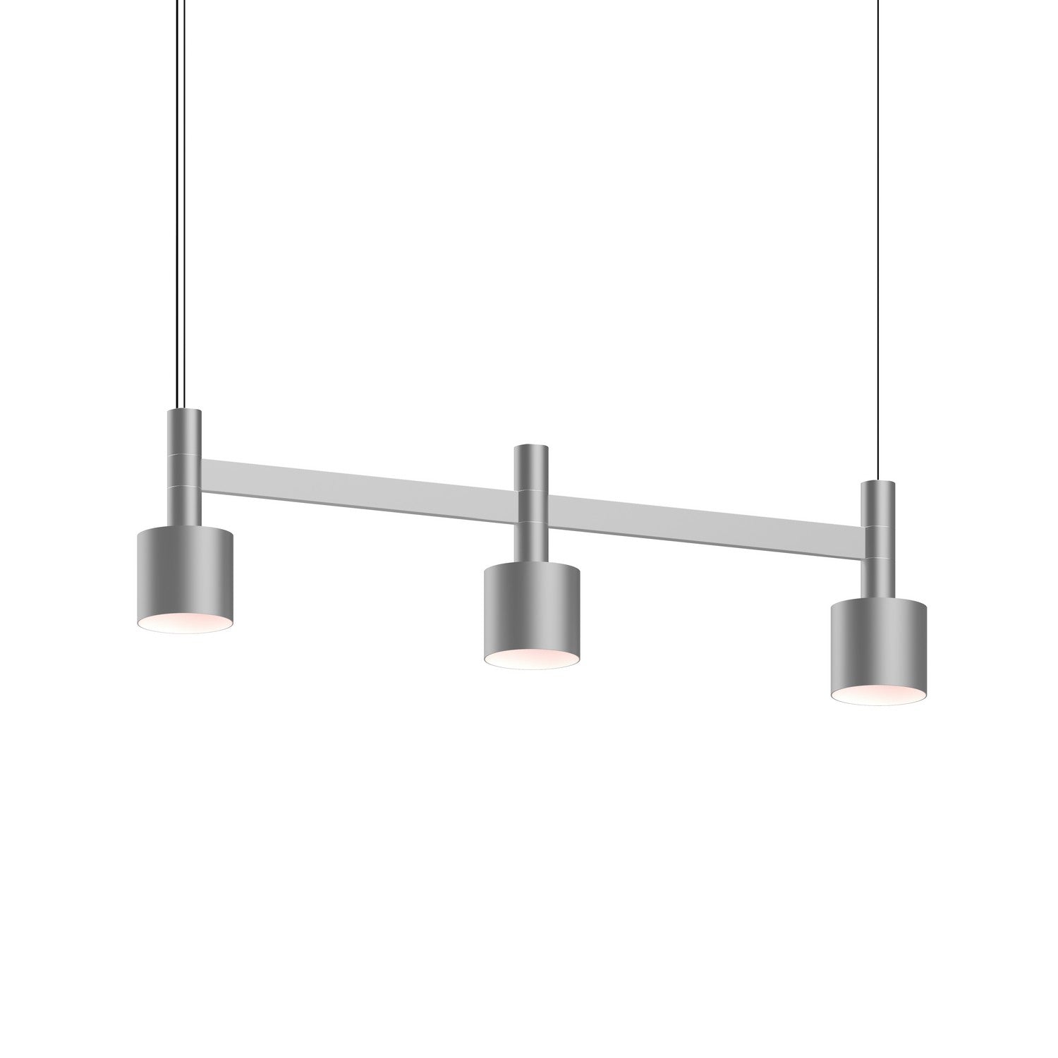 Sonneman - 1783.16-CYL - LED Linear Pendant - Systema Staccato - Bright Satin Aluminum