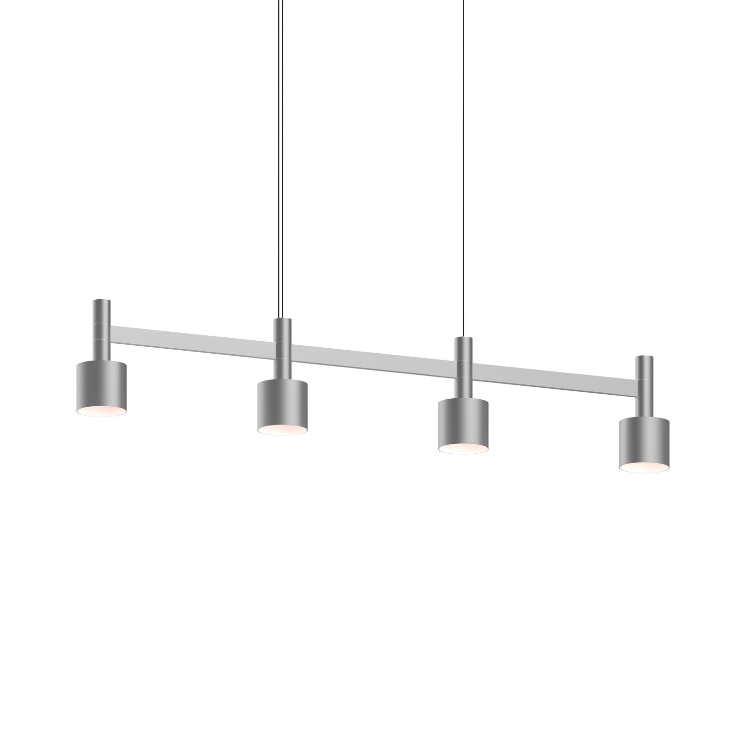 Sonneman - 1784.16-CYL - LED Linear Pendant - Systema Staccato - Bright Satin Aluminum