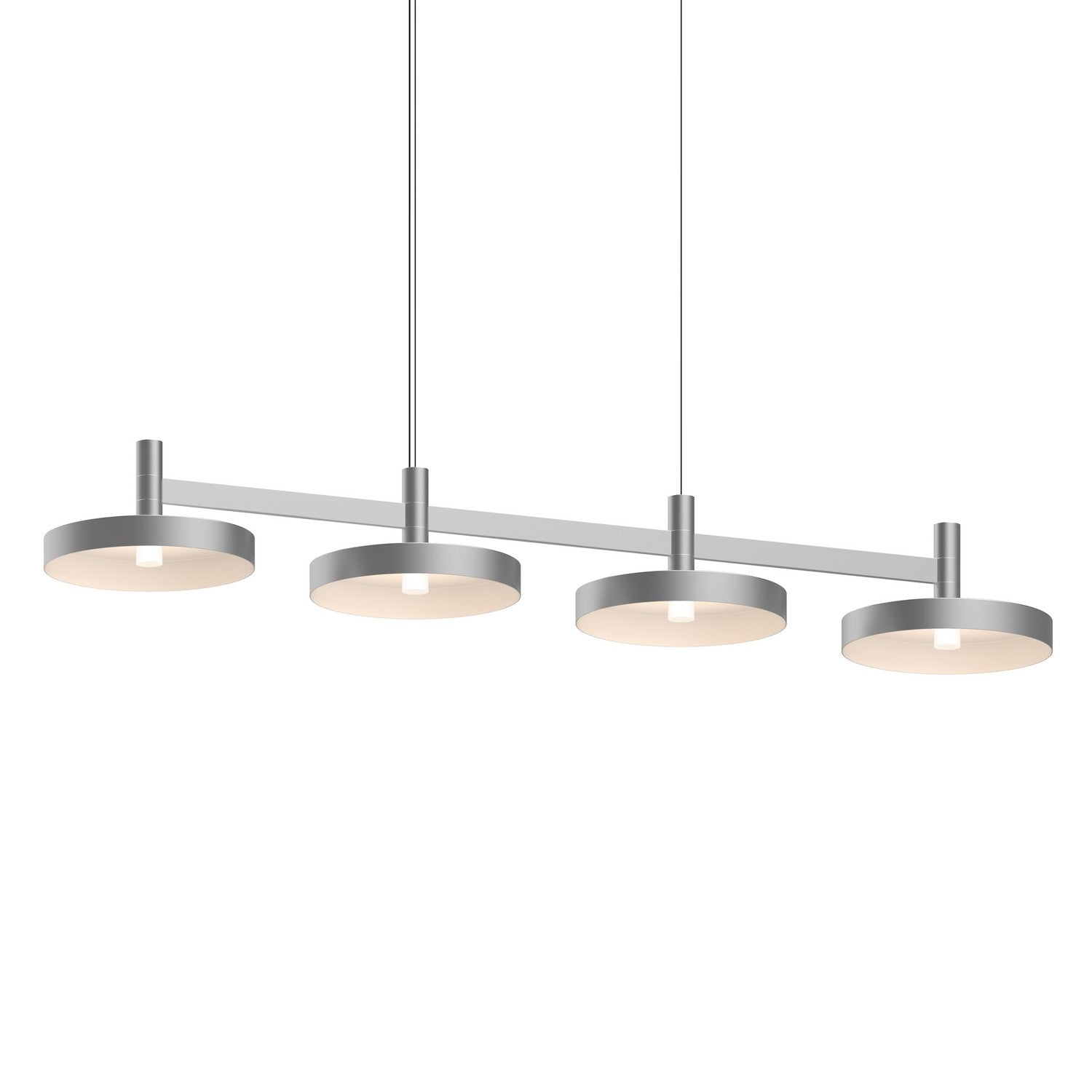 Sonneman - 1784.16-PAN - LED Linear Pendant - Systema Staccato - Bright Satin Aluminum