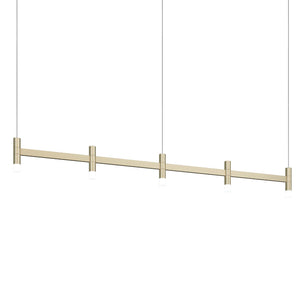 Sonneman - 1785.14 - LED Linear Pendant - Systema Staccato - Brass Finish