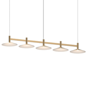 Sonneman - 1785.14-CON - LED Linear Pendant - Systema Staccato - Brass Finish